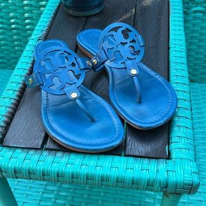 Tory Burch Miller blue sandals